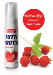 Вкусный оральный гель на фруктозе Tutti-Frutti OraLove, земляника 30г